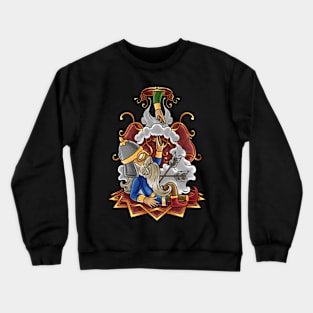 Fallen Warrior Valhalla: A Mythical Tribute to Courage and Honor Crewneck Sweatshirt